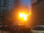 POŽAR U VOJVODE STEPE (VIDEO)